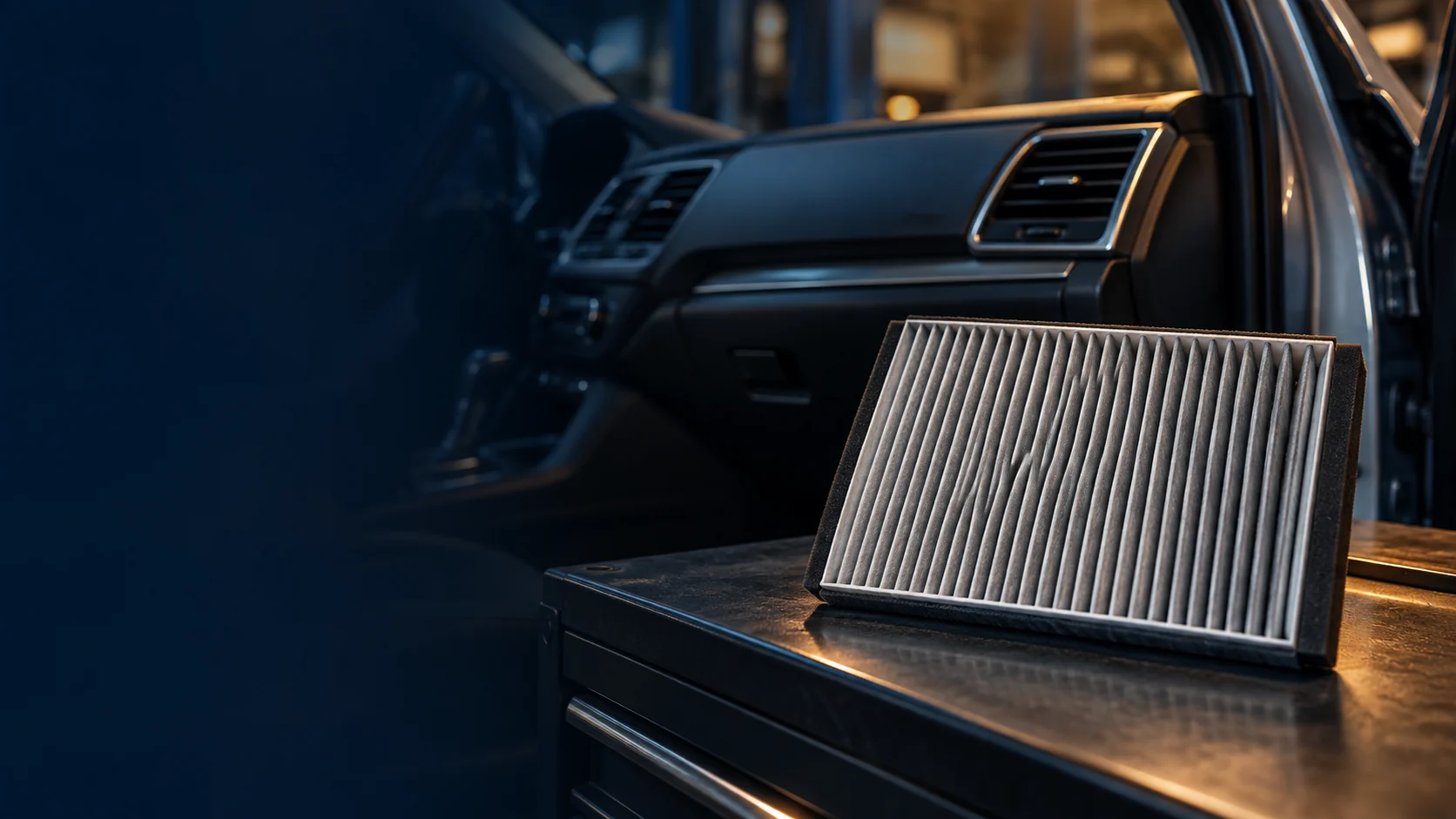 Imagem ilustrativa de filtro e ventilação automotiva